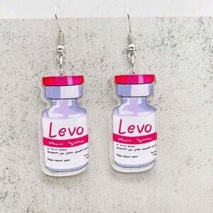 Levo medicine earrings